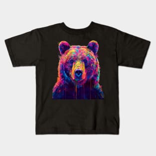 Grizzly Bear Munching Majesty Kids T-Shirt